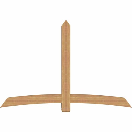 Ekena Millwork Bellingham Timber Gable Bracket, Western Red Cedar, 84"W x 56"H x 5 1/2"D x 5 1/2"F, 16/12 Pitch GBW084X56X0606BEL00SWR